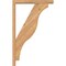 Ekena Millwork Funston Block Smooth Bracket w/ Offset Brace, Western Red Cedar, 3 1/2"W x 20"D x 32"H BKT0402X20X32FST05SWR - alternate 2